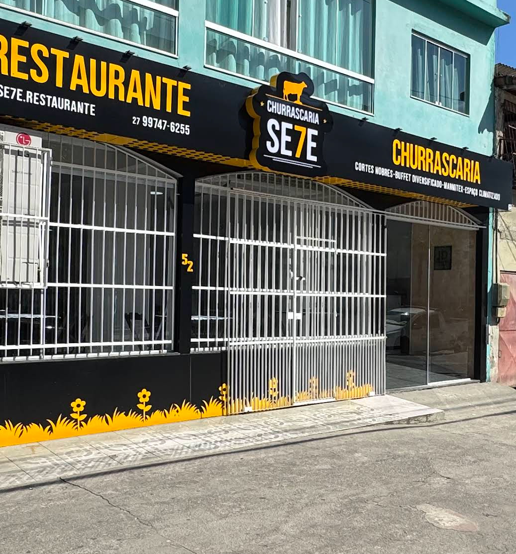 Fachada do Restaurante Sete e Churrascaria em Vila Velha