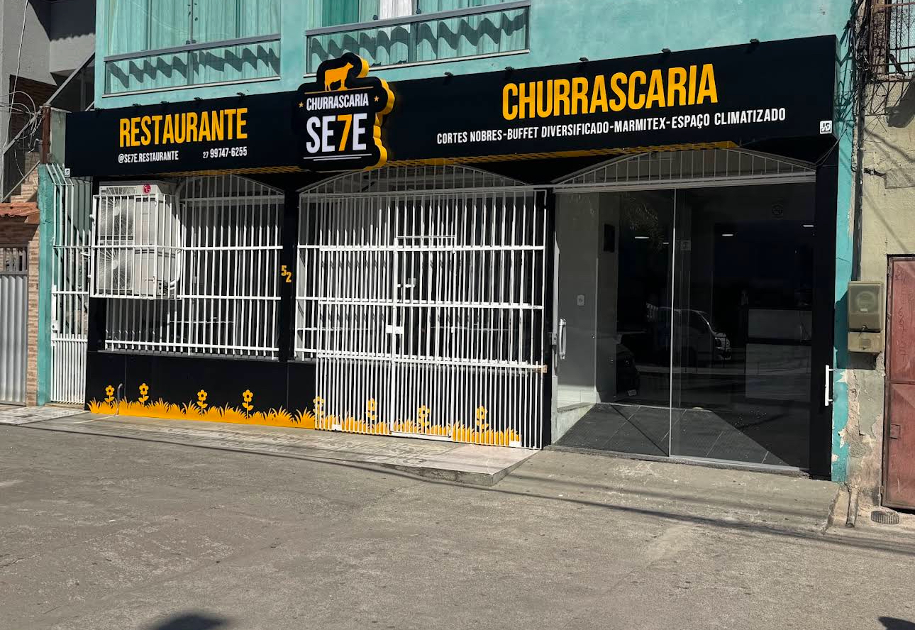 Fachada do Restaurante Sete e Churrascaria em Vila Velha